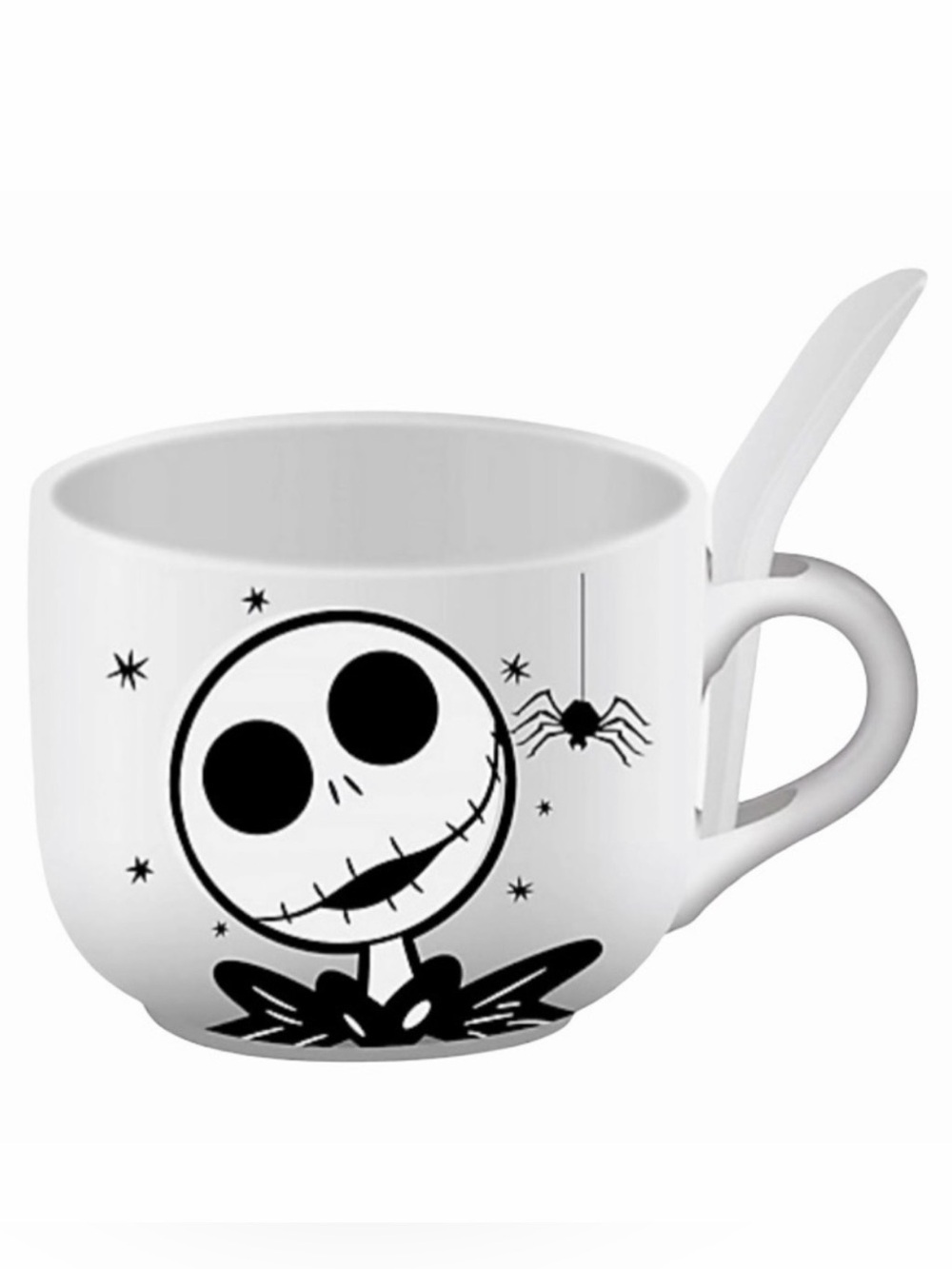 Disney Soup Mug w/ Spoon Jack Skellington
